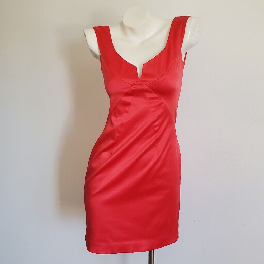 Black Halo Sheath Dress | Satin Sleeveless Mini | Dance Party | Size 0